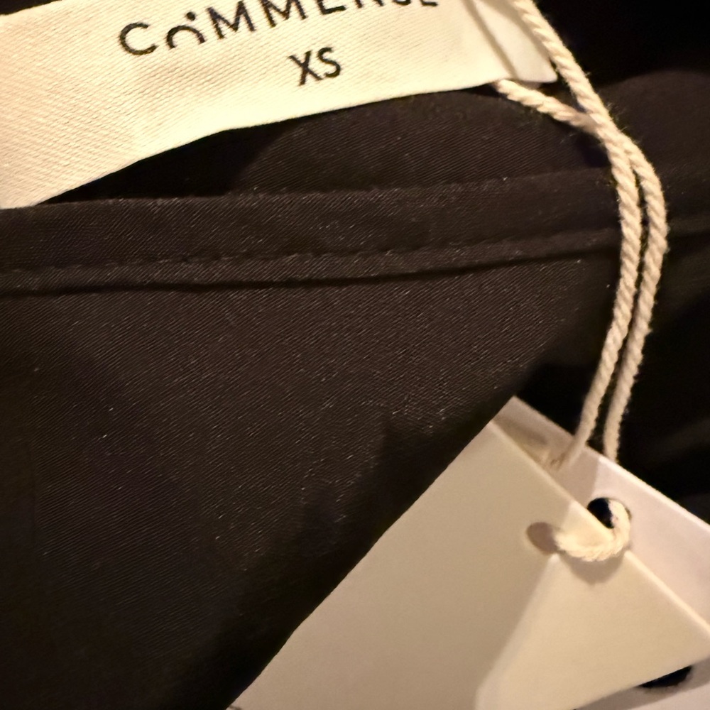 Commense Black and White Strapless Flared Gown - Picture 5 of 5